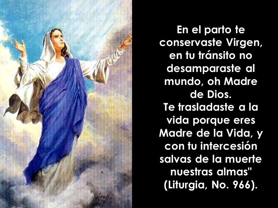 En el parto te conservaste Virgen,