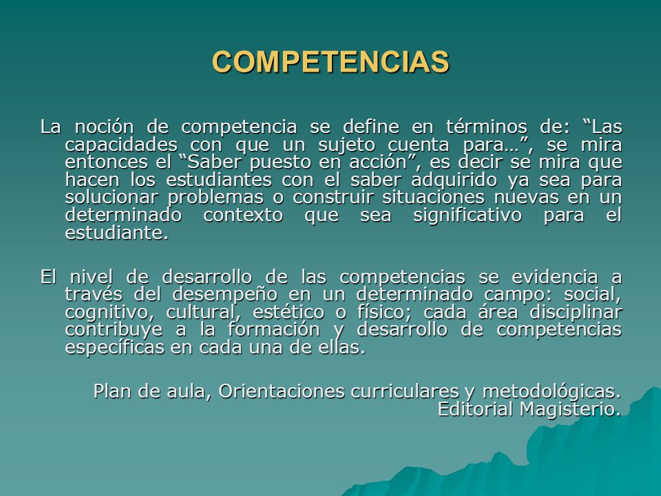COMPETENCIAS