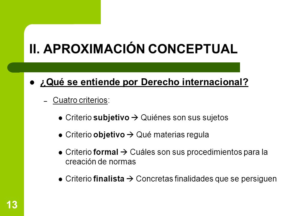 II. APROXIMACIÓN CONCEPTUAL