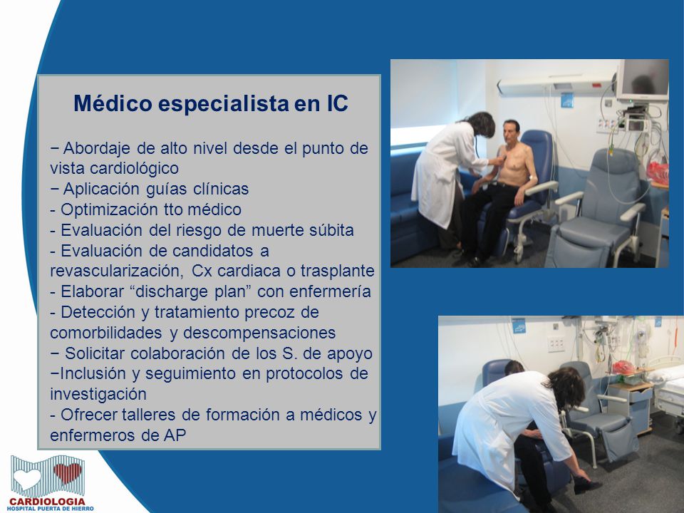 Médico especialista en IC