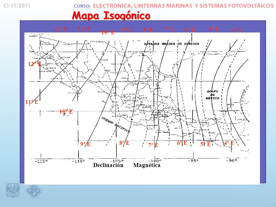 Mapa Isogónico 12º E 10º E 11º E 8º E 6º E 4º E 7º E 9º E 5º E