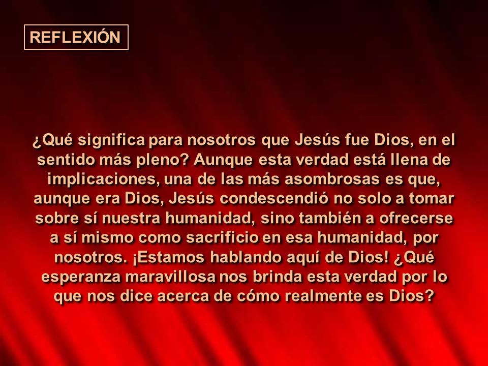 REFLEXIÓN
