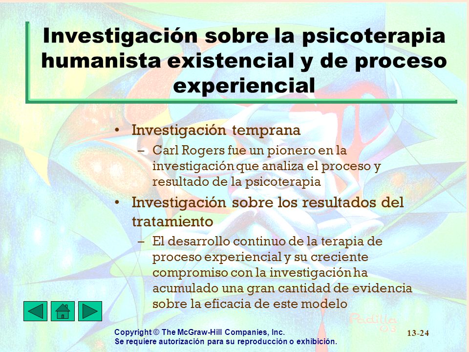 Investigación sobre la psicoterapia humanista existencial y de proceso experiencial
