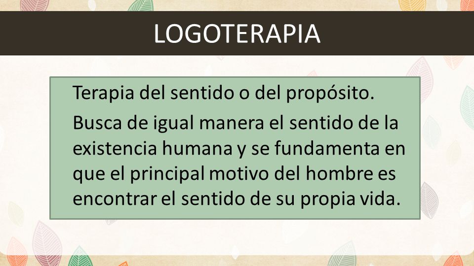 LOGOTERAPIA