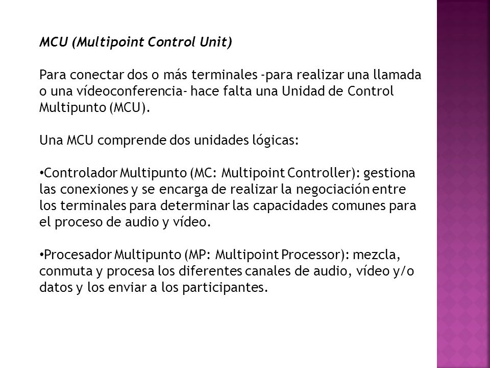 MCU (Multipoint Control Unit)
