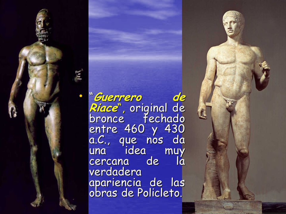 Guerrero de Riace , original de bronce fechado entre 460 y 430 a. C