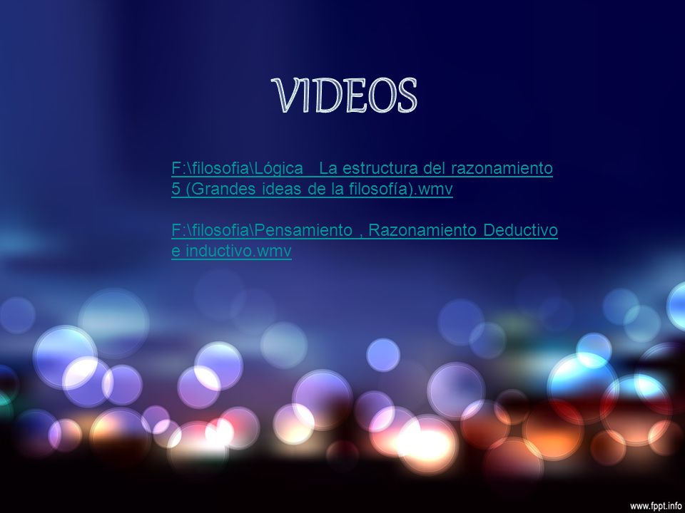 VIDEOS F:\filosofia\Lógica La estructura del razonamiento 5 (Grandes ideas de la filosofía).wmv.