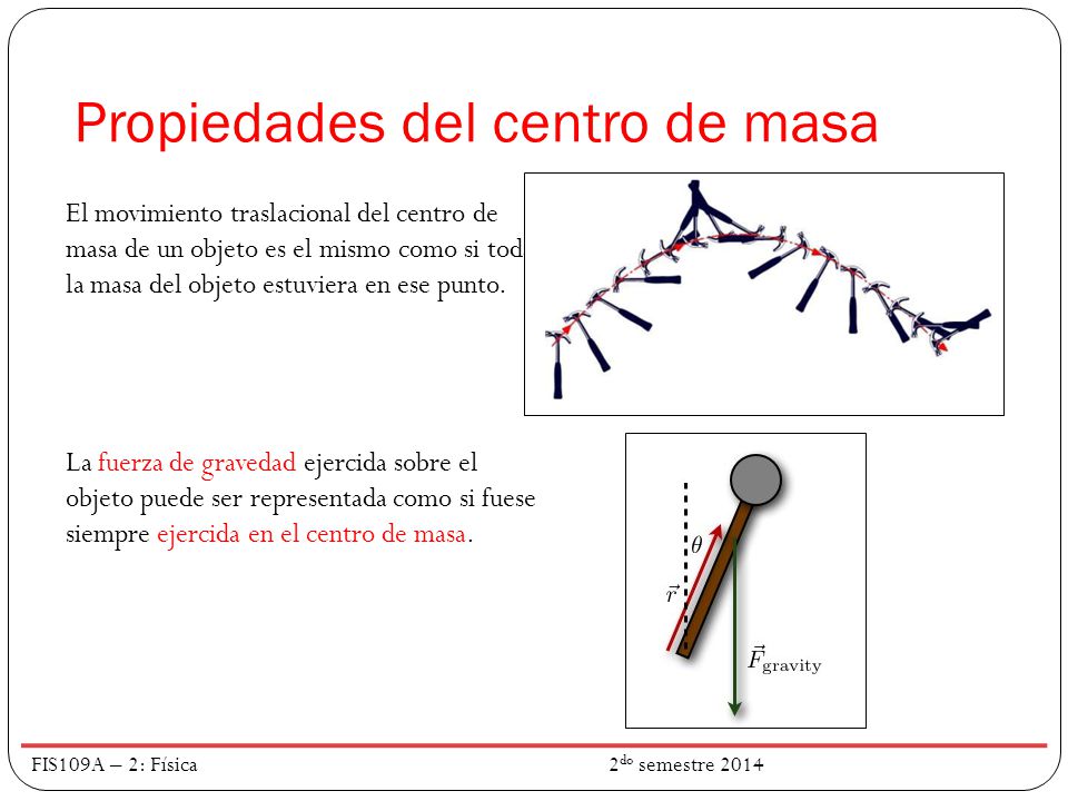Propiedades del centro de masa