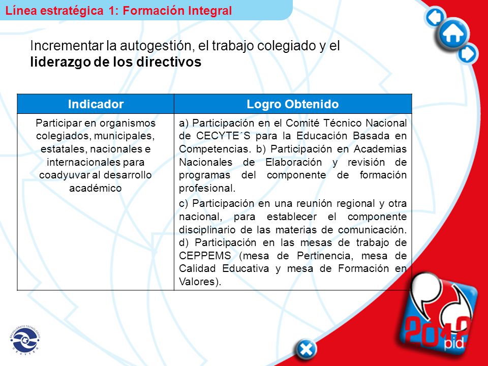 Línea estratégica 1: Formación Integral