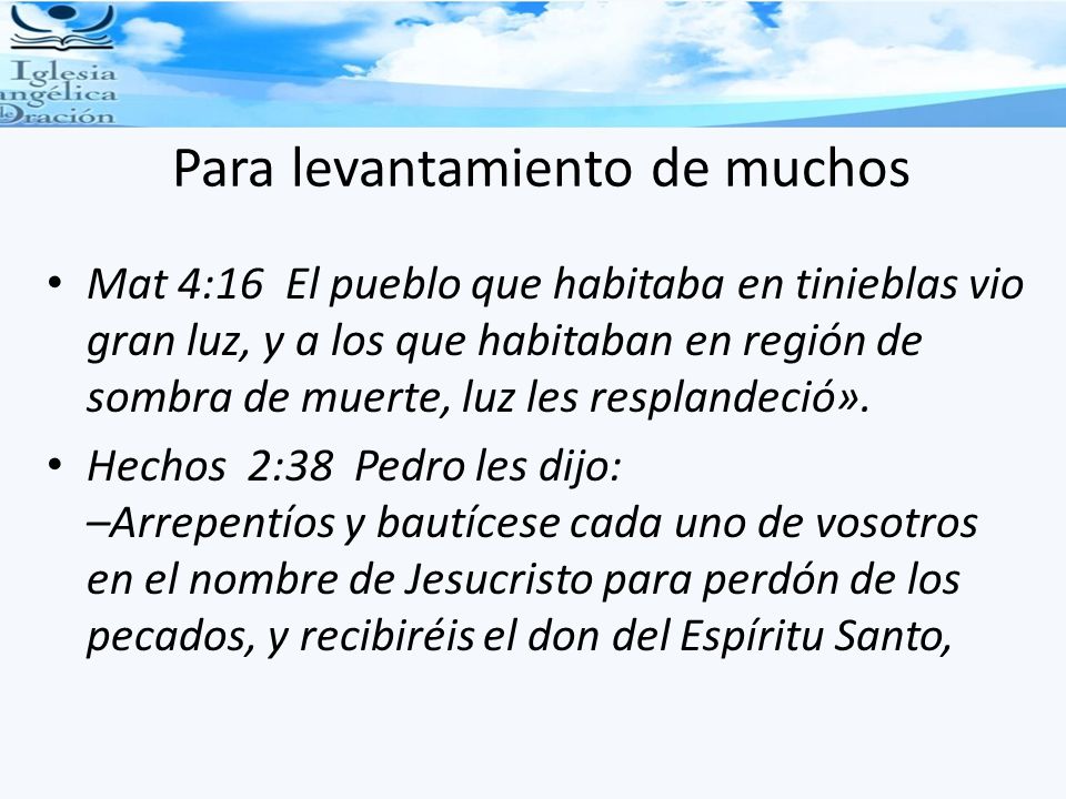 Para levantamiento de muchos