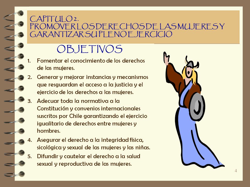 CAPITULO 2. PROMOVER LOS DERECHOS DE LAS MUJERES Y GARANTIZAR SU PLENO EJERCICIO