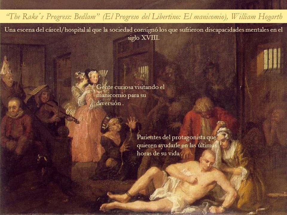 The Rake´s Progress: Bedlam (El Progreso del Libertino: El manicomio), William Hogarth