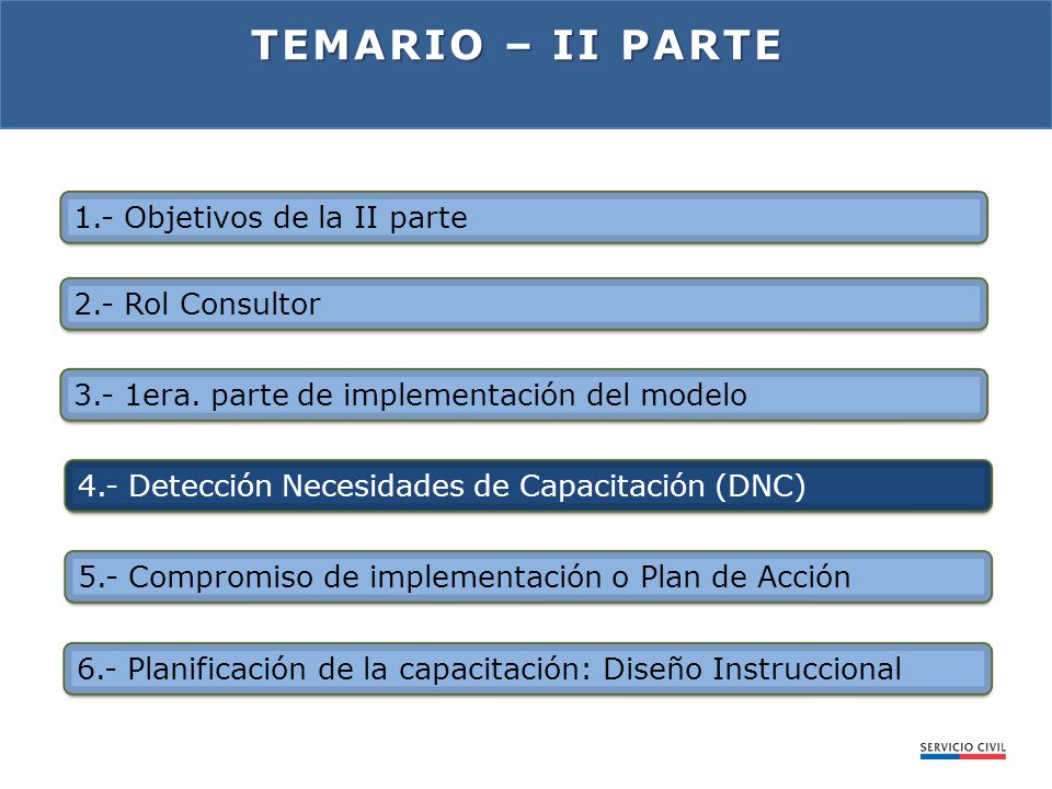 Temario – Ii PARTE 1.- Objetivos de la II parte 2.- Rol Consultor