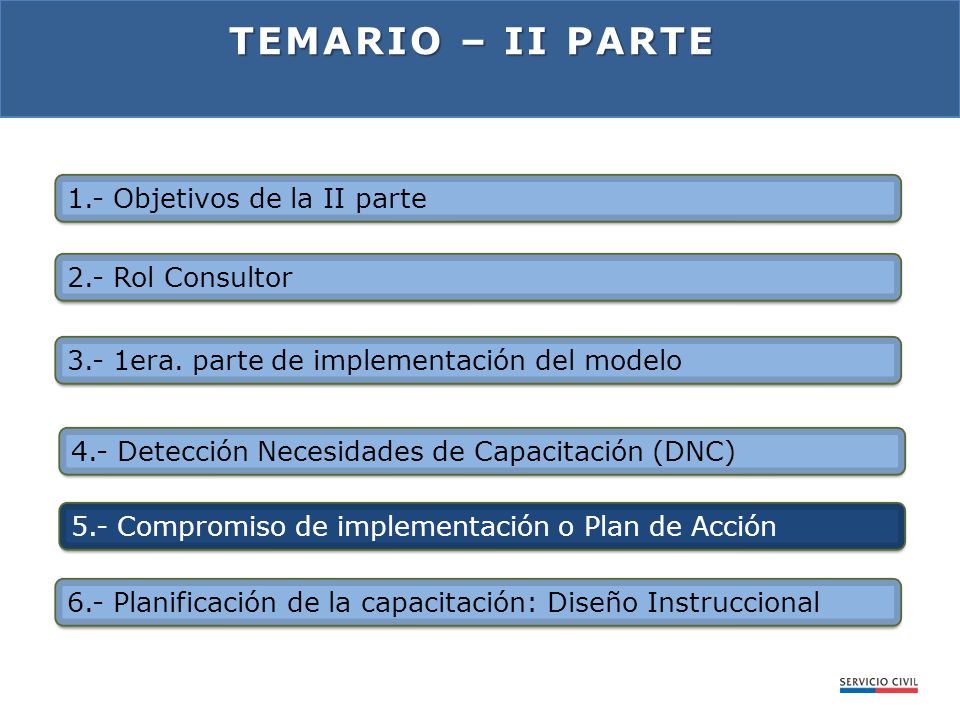 Temario – Ii PARTE 1.- Objetivos de la II parte 2.- Rol Consultor
