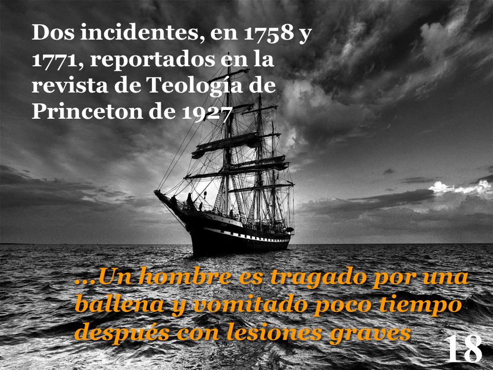 Dos incidentes, en 1758 y 1771, reportados en la revista de Teología de Princeton de 1927