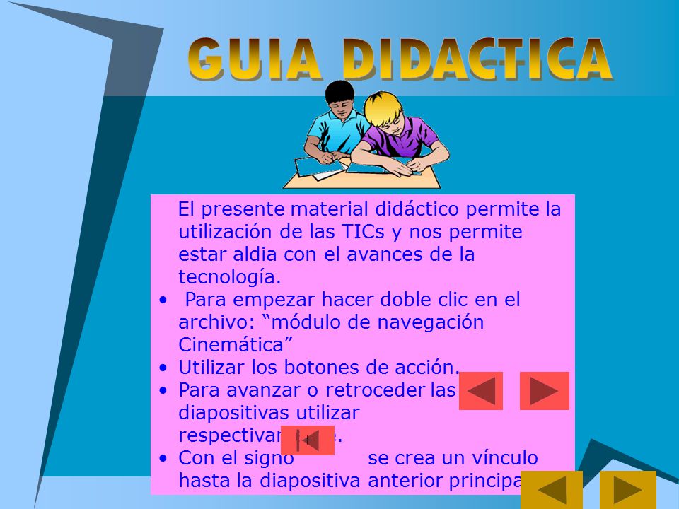 GUIA DIDACTICA El presente material didáctico permite la utilización de las TICs y nos permite estar aldia con el avances de la tecnología.