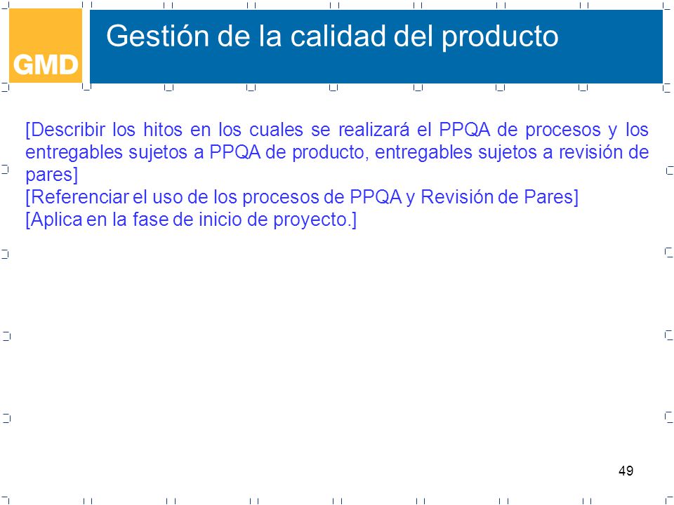 Gestión de la calidad del producto