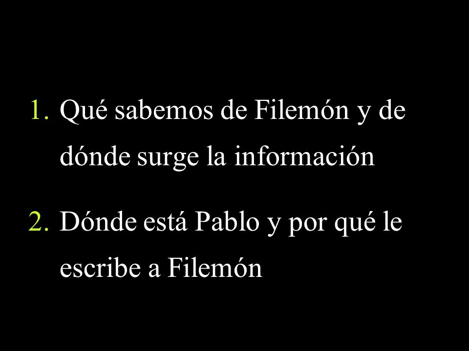 Qué sabemos de Filemón y de dónde surge la información