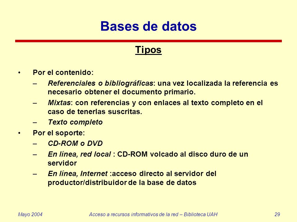 Acceso a recursos informativos de la red – Biblioteca UAH