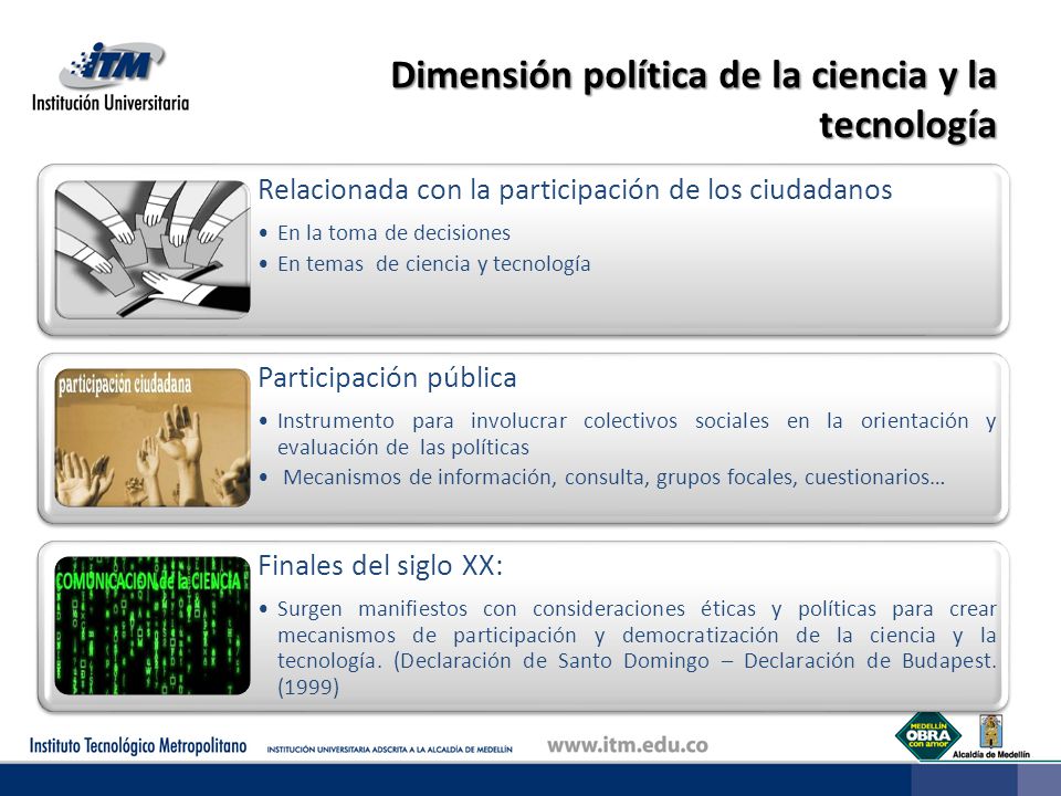 Dimensión política de la ciencia y la tecnología