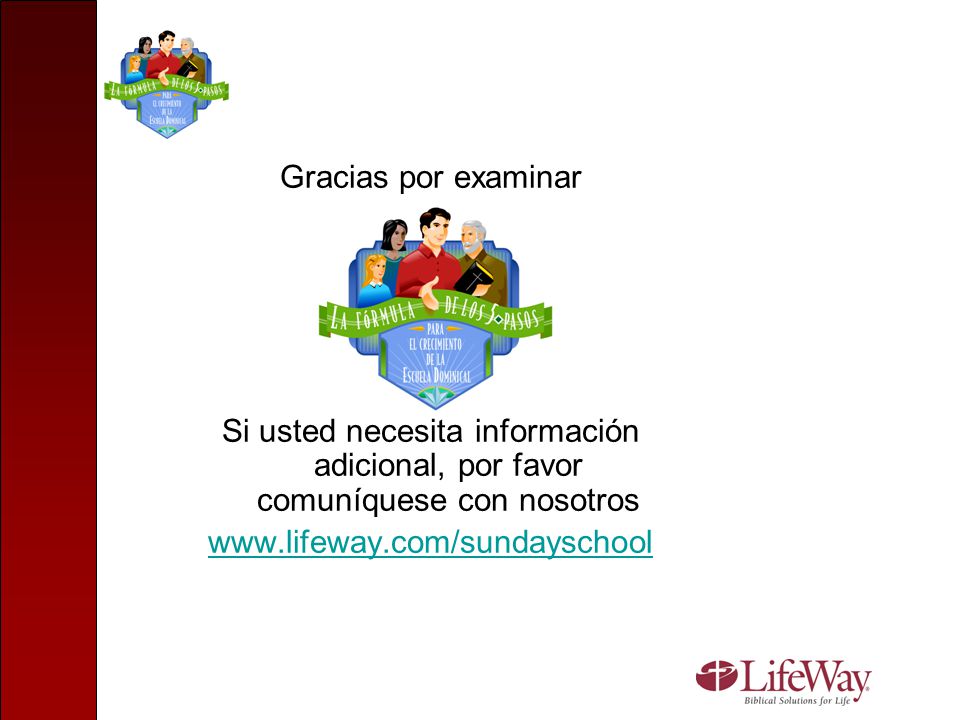 Gracias por examinar Si usted necesita información adicional, por favor comuníquese con nosotros.
