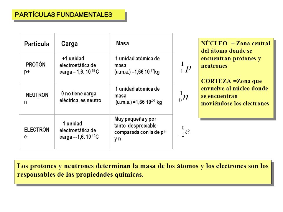 PARTÍCULAS FUNDAMENTALES