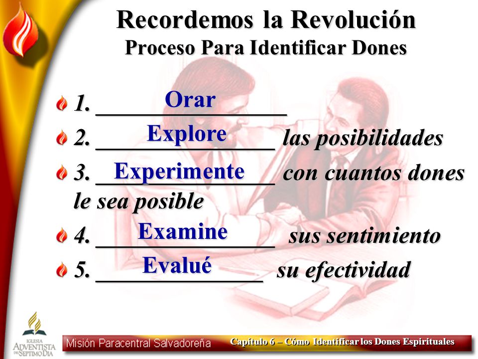 Recordemos la Revolución Proceso Para Identificar Dones