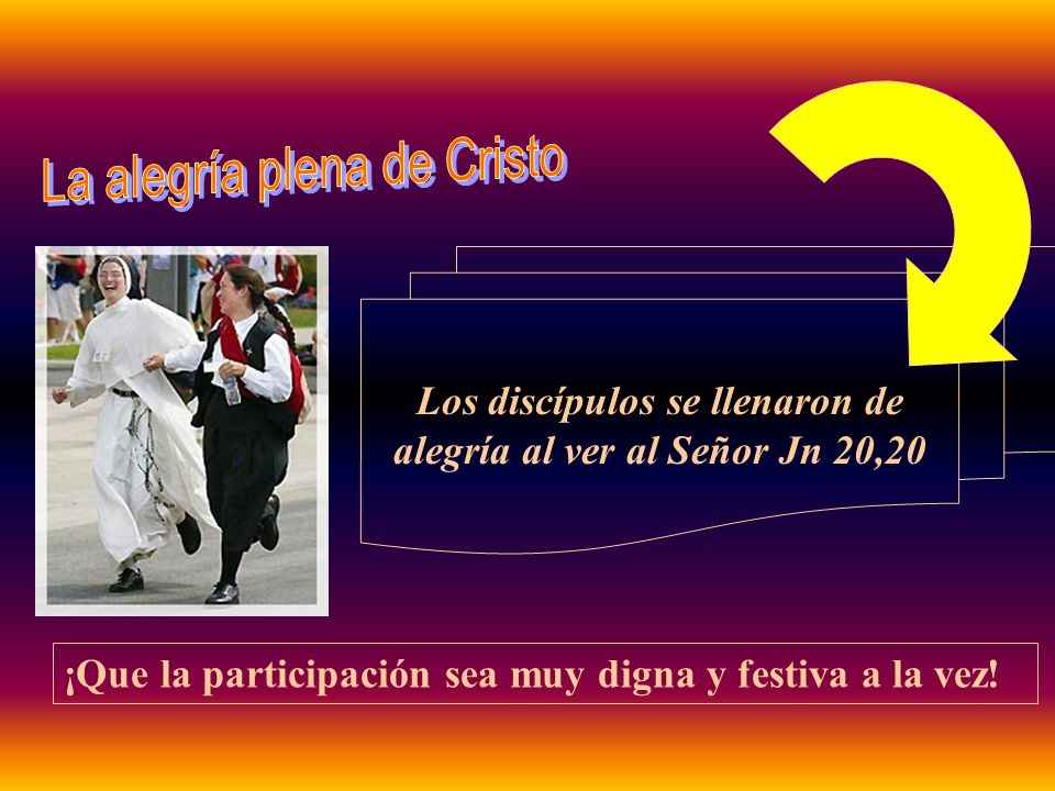 Los discípulos se llenaron de alegría al ver al Señor Jn 20,20