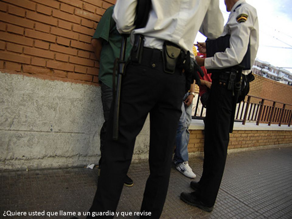 ¿Quiere usted que llame a un guardia y que revise