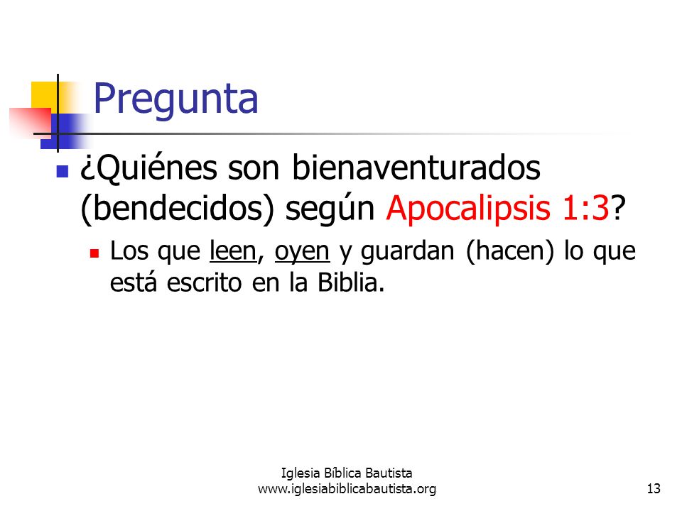 Iglesia Bíblica Bautista