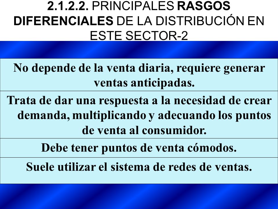 No depende de la venta diaria, requiere generar ventas anticipadas.