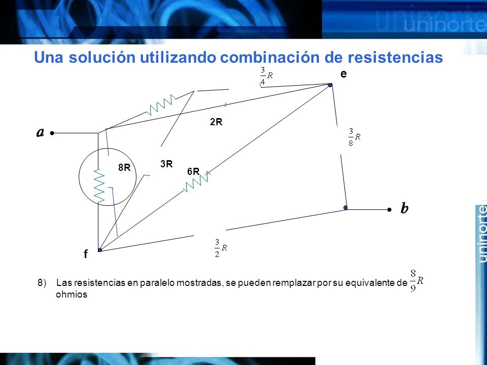Una solución utilizando combinación de resistencias