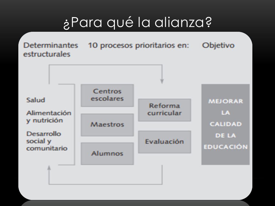 ¿Para qué la alianza