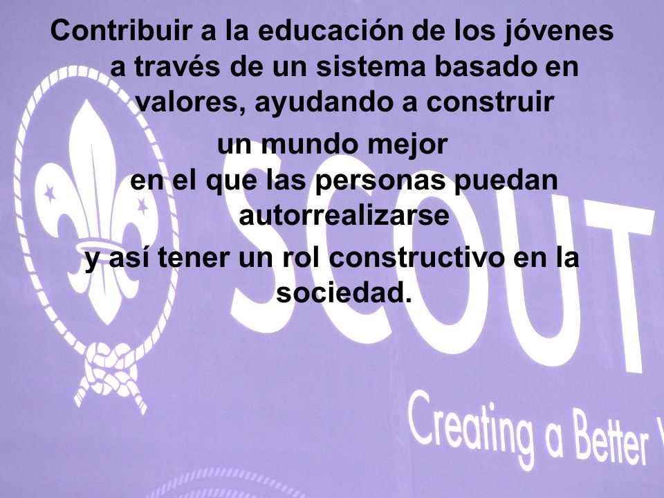 un mundo mejor en el que las personas puedan autorrealizarse
