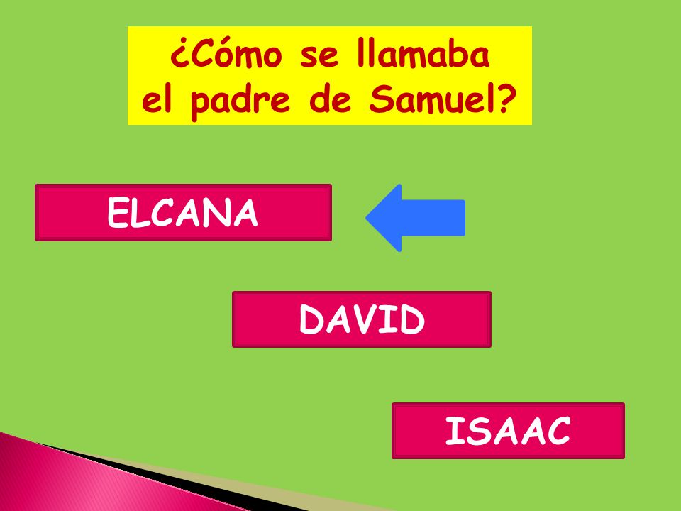 ¿Cómo se llamaba el padre de Samuel ELCANA DAVID ISAAC