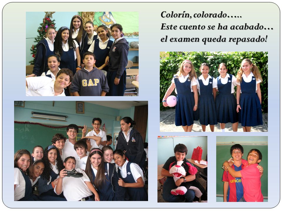 Colorín, colorado….. Este cuento se ha acabado… el examen queda repasado!