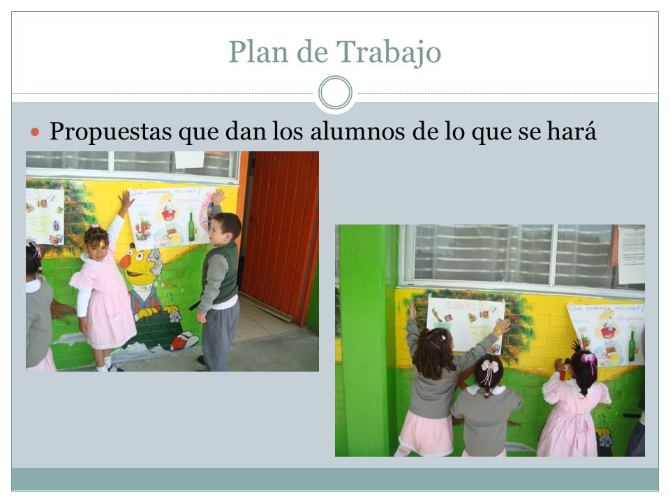 Plan de Trabajo Propuestas que dan los alumnos de lo que se hará