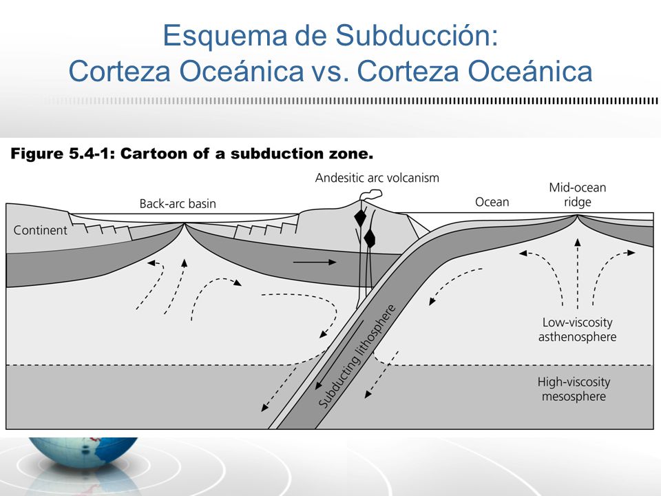 Esquema de Subducción: Corteza Oceánica vs. Corteza Oceánica
