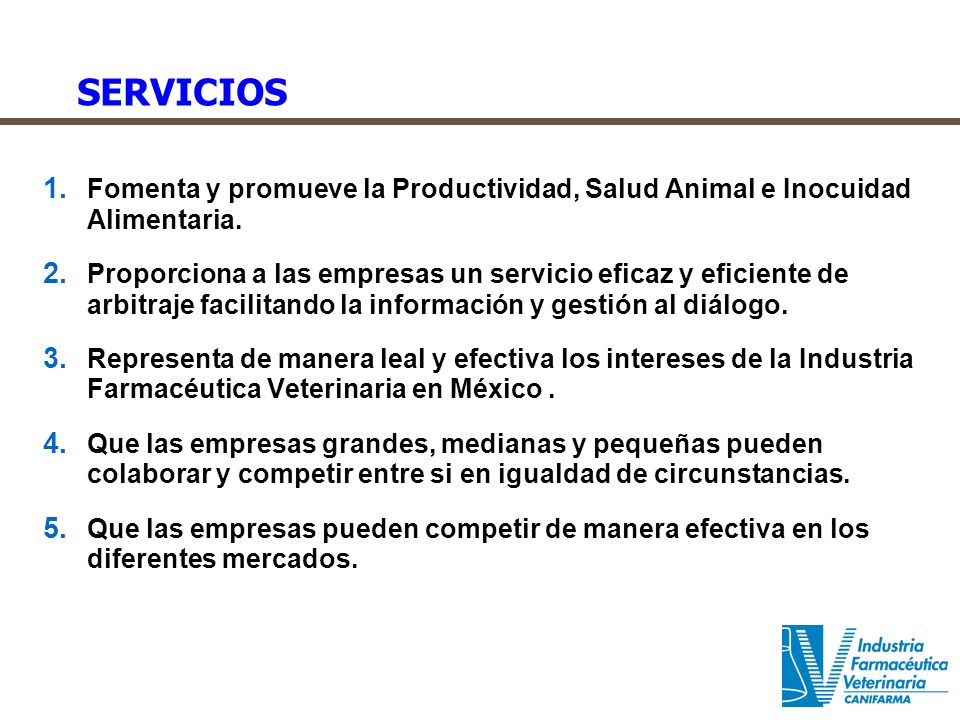 SERVICIOS Fomenta y promueve la Productividad, Salud Animal e Inocuidad Alimentaria.