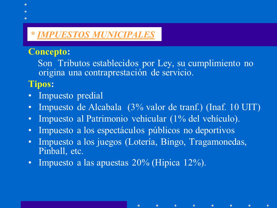 Impuesto de Alcabala (3% valor de tranf.) (Inaf. 10 UIT)