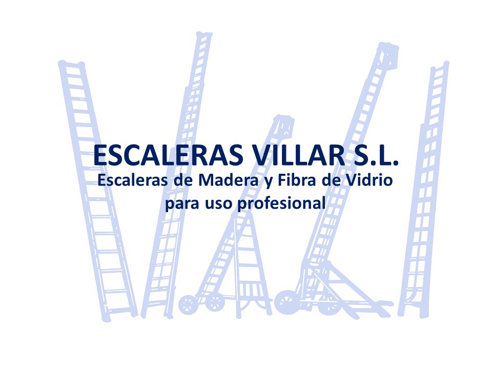 Escaleras de Madera y Fibra de Vidrio para uso profesional