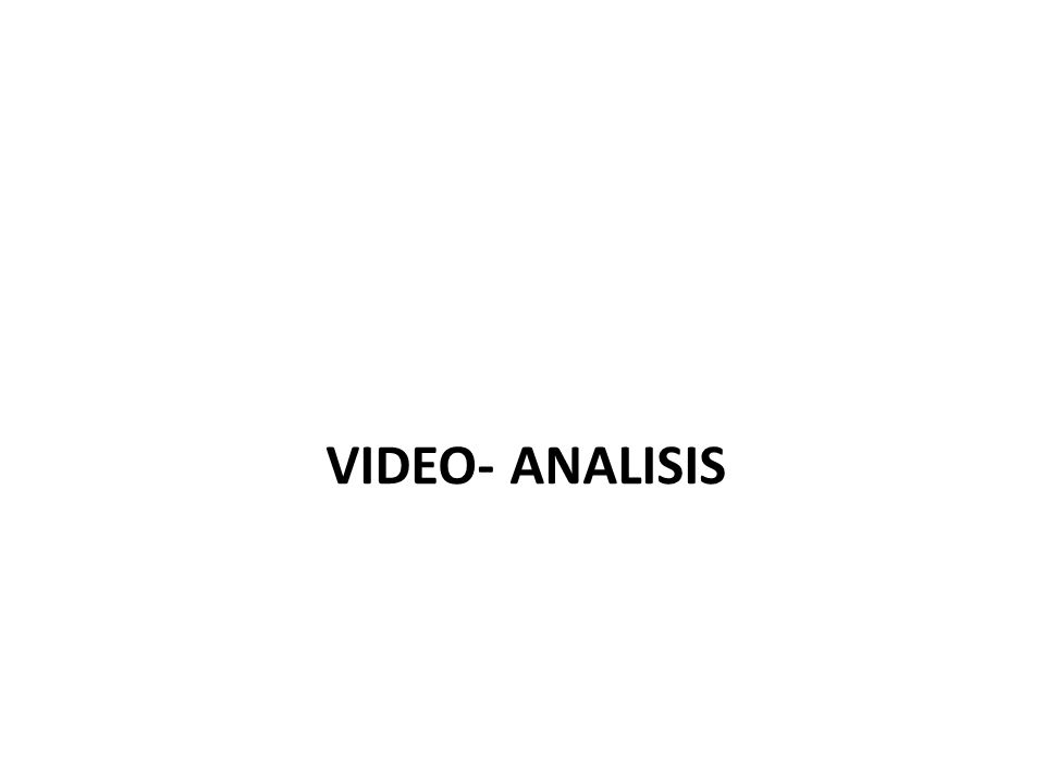 VIDEO- ANALISIS