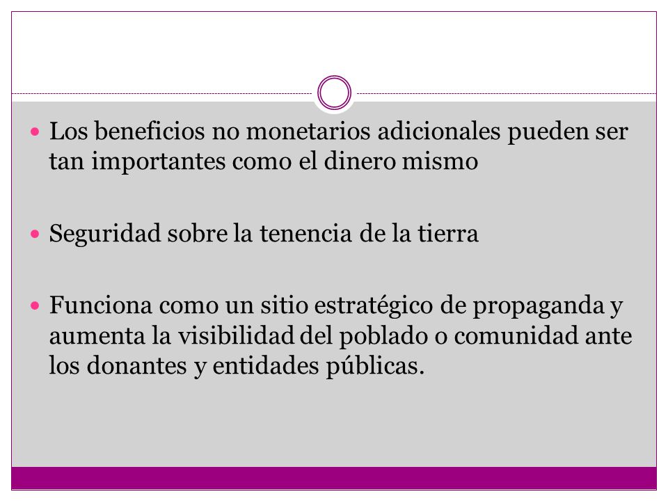 Los beneficios no monetarios adicionales pueden ser tan importantes como el dinero mismo