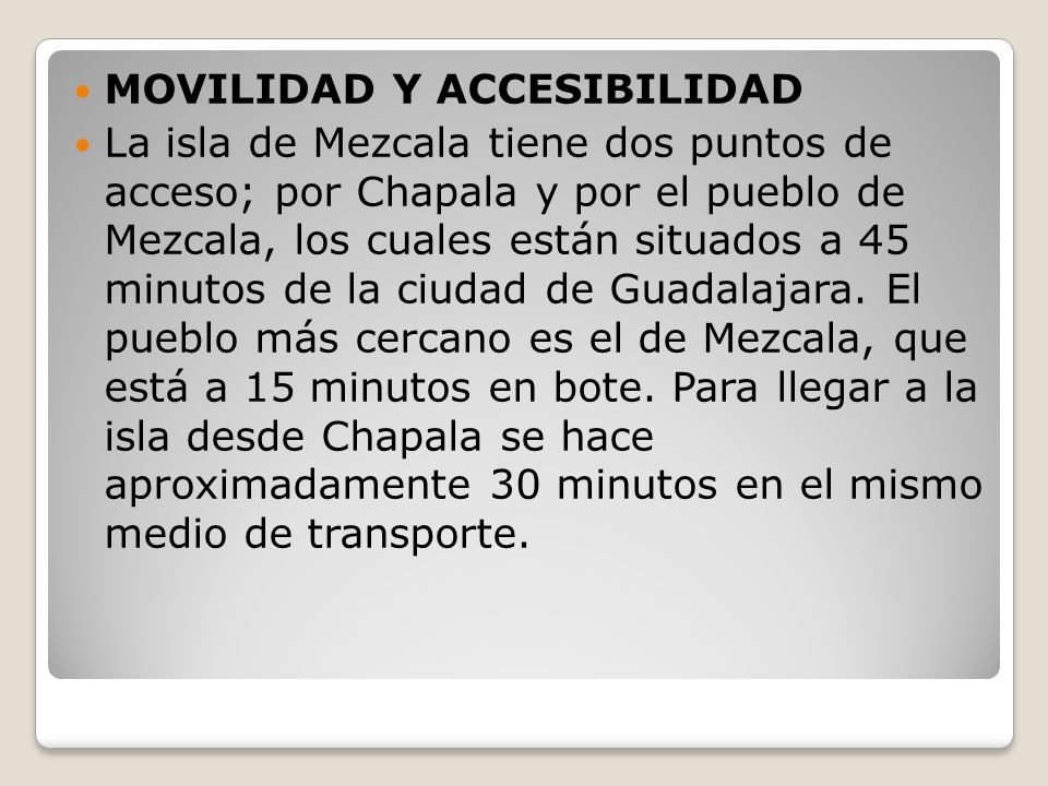 MOVILIDAD Y ACCESIBILIDAD