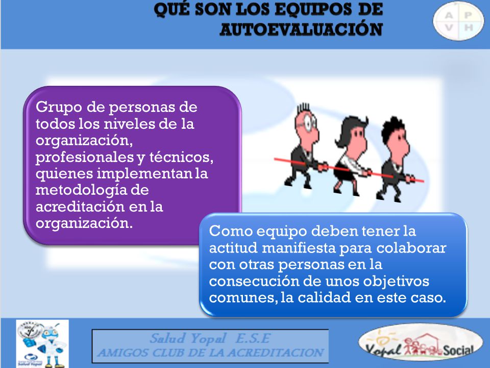 QUÉ SON LOS EQUIPOS DE AUTOEVALUACIÓN