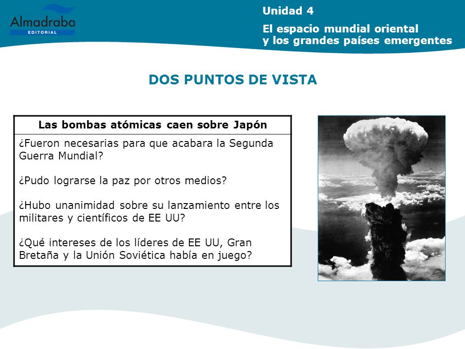 Las bombas atómicas caen sobre Japón