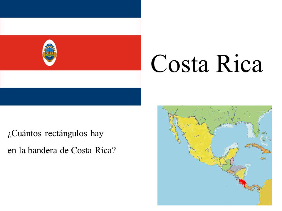 Costa Rica ¿Cuántos rectángulos hay en la bandera de Costa Rica