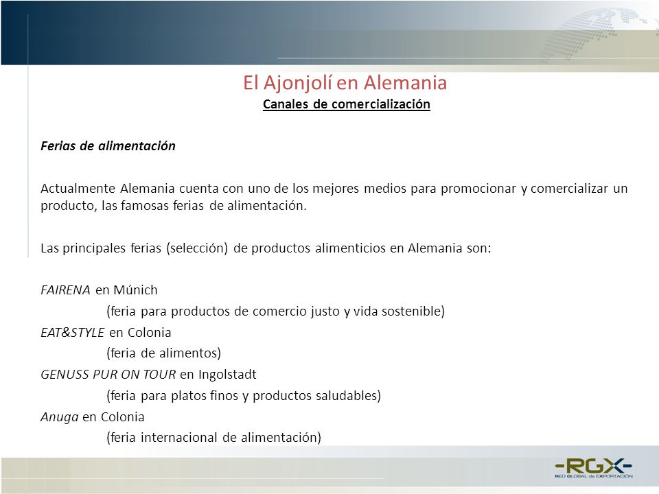 El Ajonjolí en Alemania