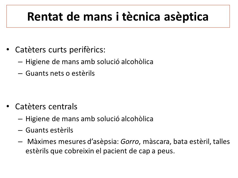 Rentat de mans i tècnica asèptica
