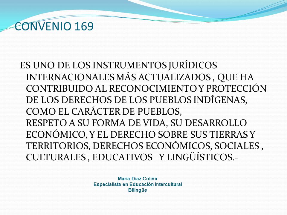 Especialista en Educación Intercultural Bilingüe